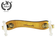 M MBAT-hombrera de Violín de madera maciza, reposapiés amarillo para 1/2 y 1/4 tamaños, piezas y accesorios de violín, instrumento Musical 2024 - compra barato