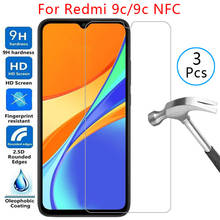 tempered glass screen protector for xiaomi redmi 9c nfc case cover on ksiomi redmi9c 9 c c9 6.53 protective phone coque readmi9c 2024 - buy cheap