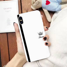 Смешной Королевский чехол для телефона JAMULAR queen для iPhone 11 Pro X XS MAX X XR 7 8 6 6s Plus черный белый Силиконовый мягкий чехол 2024 - купить недорого