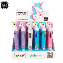 Bolígrafos de Gel Kawaii para estudiantes, bolígrafos bonitos de 10 colores con diseño de unicornio, material escolar, novedad, 1 ud. 2024 - compra barato