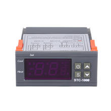 Temperature Controller 220V 12V Heating Cooling Centigrade Thermostat 2 Relays Output with Sensor Digital Temperature Controller 2024 - buy cheap