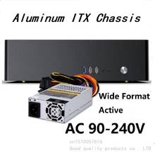 HTPC Computer case 9001 Black Aluminum horizontal ITX Chassis Optional  power supply USB3.0 interface 2024 - buy cheap