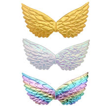 Kids Angel Wings Children Shiny Metallic Fairy Wings for Photography Props Masquerade Halloween Party Cosplay Costume Accessory 2024 - buy cheap