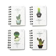 Lindo Cactus diario Oficina suministros planificador diario Bloc de notas con espiral memo de cuaderno almohadilla 2024 - compra barato