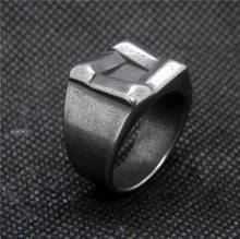 Anel masculino vintage de aço inoxidável 316l, anel legal de punk para homens 7-13 2024 - compre barato