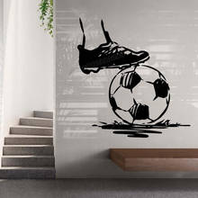 Football Wall Sticker Soccer Footballer decal Goal Fans Ball Match Stadium Teamplay Wall Decal Room Decor Vinyl Sticker B193 2024 - buy cheap