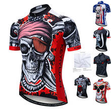 Weimostar Pirate Cycling Jersey Men Short Sleeve Bicycle Shirt Quick Dry MTB Bike Tops Anti-UV Cycling Clothing Maillot Ciclismo 2024 - buy cheap