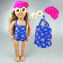 18 Polegada americano geração menina boneca roupas nadar terno 43cm bonecas do bebê casaco de inverno crianças jogar brinquedos presente 2024 - compre barato
