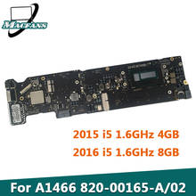 Placa mãe para macbook air, peça original a1466 testada, 13 polegadas, placa lógica i5 1.6ghz, 4gb/8gb, 2.2ghz, 8gb, 2015 2024 - compre barato