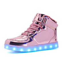 Светящиеся кроссовки со светодиодной подсветкой, Размеры 25-39 2024 - купить недорого