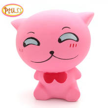 Jumbo Squishy Cartoon Cat Stress Relief Pink Color Scented Squishies Squeeze Toys Slow Rising Skuishy Toy for Adults 2024 - buy cheap