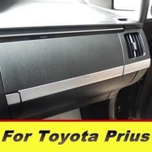 For Toyota Prius Central control decorative panel interior panel protection sticker stainless steel 304 decoration accessories 2024 - buy cheap