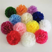 50pcs 9CM 13Colors Artificial carnation Silk Flower Head DIY Mother's Day Flower bouquet Home Decoration Festival Supplies 2024 - buy cheap