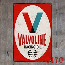 Металлический жестяной знак Valvoline Racing Oil Decor Bar Pub Home Vintage Retro (посетите наш магазин, больше товаров!) 2024 - купить недорого