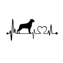 Car Stickers Decor Motorcycle Decals Heartbeat Lifeline Dog Decorative Accessories Creative Sunscreen Waterproof PVC,19cm*8cm 2024 - buy cheap