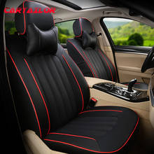 Fundas de asiento CARTAILOR para MINI PACEMAN, funda de asiento de coche de cuero Artificial y cuero de vaca, asientos, cojín, conjunto de accesorios de coche negro 2024 - compra barato