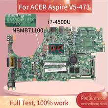 NBMB71100 For ACER Aspire V5-473 i7-4500U Notebook Mainboard DAZRQMB18F0 SR16Z DDR3 Laptop Motherboard 2024 - buy cheap