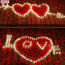Flores artificiais vermelhas de rosa, carpetes para decoração de festa, casamentos, pétalas de rosa, 500/1000/3000 peças 2024 - compre barato