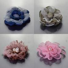 NOVA 5 pçs/lote guarnição Do Laço applique remendo roupas tela do laço Do vestido de Casamento DIY flores de cabelo noiva véu Headwear Decoração 2024 - compre barato