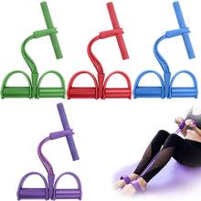 Fitness Gym 4Tube Resistance Band Latex Pedal Exerciser Sit-up Pull Rope Expander Elastic Yoga Equipment Pilates Home Workout 2024 - buy cheap