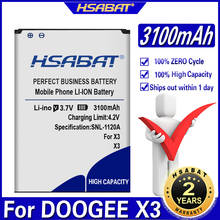 HSABAT 3100mAh Battery for DOOGEE X3 Batteries 2024 - buy cheap