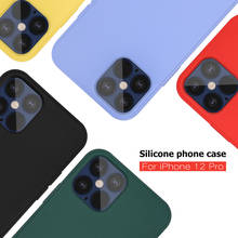 10Pcs Liquid Silicone Phone Cases For iPhone 12 11 Pro Max XR XS X Rubber Soft Candy Cover For iPhone 12 Mini SE2 6 6S 7 8 Plus 2024 - buy cheap