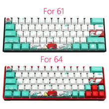 New 109 Beautiful View PBTkeycap OEM Height Five-sided Heat-up Korean Japanese Keycap For Cherry MX Annie Mechanical Keyboard 2024 - buy cheap