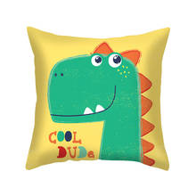 45x45cm Nordic Cartoon Dinosaur Pillow Case Digital Printing Polyester Car Sofa Cushion Cover AT116 Dropshipping 2024 - buy cheap