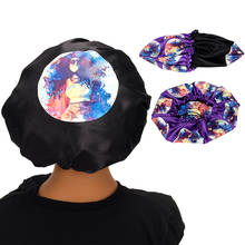 Customize Color Adjustable Reversible Satin Bonnet/Headband Hair Extensions Bundle Wigs Sleep Protect Bonnet 2024 - buy cheap