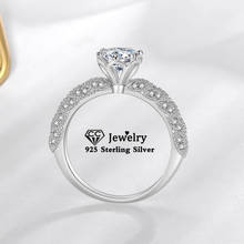 CC Rings For Women S925 Silver Color 0.9ct Cubic Zirconia Luxury Princess Bridal Wedding Engagement Fine Jewelry Anel CC1625 2024 - buy cheap