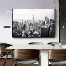 1 Pieces Black And White New York CIty Landscape Wall Pictures For Living Room Modern Home Decor Posters HD Canvas Oil Paintings 2024 - buy cheap