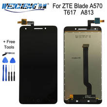 Pantalla LCD con montaje de pantalla táctil, digitalizador de reemplazo para ZTE Blade A570, herramientas gratuitas, para T617, A813 2024 - compra barato