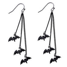 Engraçado halloween bat brincos europeu e americano punk personalidade jóias moda brincos para mulher 2021 brinco 2024 - compre barato