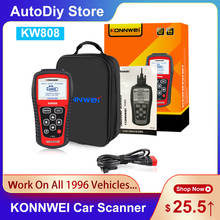KONNWEI KW808 CAN Bus Engine Code Reader Diagnotics Tool OBD2 Automative Car Scanner Work on all 1996 Vehicles Multi-Language 2024 - buy cheap
