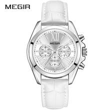 Часы наручные MEGIR женские кварцевые, брендовые люксовые, с браслетом 2024 - купить недорого