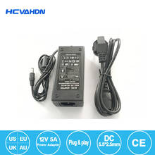 Lowest Price New AC Converter Adapter For DC 12V 5A 60W LED Power Supply Charger for 5050/3528 SMD LED Light or LCD Monitor CCTV 2024 - buy cheap