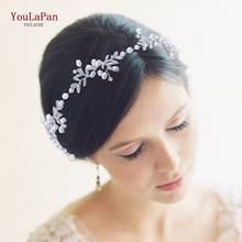 TOPQUEEN HP152 Wedding Bridal Headband Hair Band Tiara for Women Rhinestone Pearl Alloy Flower Jewelry Hair Accessories 2024 - buy cheap