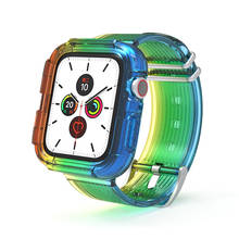 Pulseira de cristal para apple watch 5, acessório com alça antiqueda para iwatch série 6, 4, 3, 2, 44mm, 38mm, 40mm e 42mm 2024 - compre barato