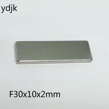 100PCS/LOT N35 Neodymium magnet 30*10*2 Super Strong Cuboid Rare earth permanent magnet 30X10X2 NdFeB magnets 30 X 10 X 2 2024 - buy cheap