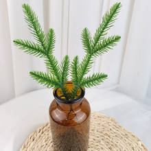 Simulation Three-dimensional Pine Needles Artificial Green Plants Christmas Decor 5Forks Pine Needles Christmas Tree Accessories 2024 - buy cheap