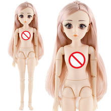42 cm boneca bjd 24 bola articulada boneca diy acessórios encaracolado em linha reta cabelo menina presente 18 polegada bonecas brinquedos para meninas 2024 - compre barato