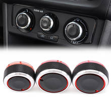 For VW POLO 2002-2013 MK4 MK5 9N 9N3 6R 3pcs/set Aluminum Alloy Air Conditioning Knob AC Knob Heat Control Switch Button Knob 2024 - buy cheap