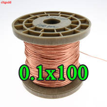 0.1x100 strands Litz wire, stranded enamelled copper wire / braided multi-strand wire 1 meter 2024 - buy cheap