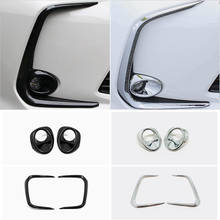 Auto Styling Front Head Fog Lights Foglight Lamp Ring Frame Cover Trim 2 Pcs Fit For Toyota Corolla 2019 2020 2021 ABS Chrome 2024 - buy cheap
