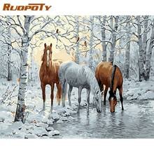 RUOPOTY Paint By Numbers For Adults Children Horse Picture DIY HandPainted Oil Painting Drawing On Canvas Home Decoration 2024 - buy cheap