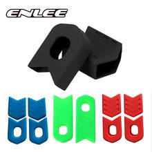 ENLEE Crank Protective Cover MTB Road Bike crank Arm Protective Silicone Pedal crankset Sleeve Mountain Bicycle Parts 2024 - buy cheap
