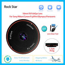 Rockstar 10mm F8 Fisheye Camera Lens Fixed Focus Ultra Thin Professional Photography Photo Studio Set For Canon Sony Fujifilm 2024 - buy cheap