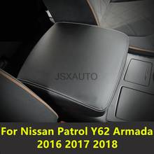 For Nissan Patrol Y62 Armada 2016 2017 2018 car central container armrest box PU Leather auto car-styling content box holder 2024 - buy cheap