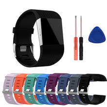 Correa de silicona para reloj inteligente Fitbit, pulsera de repuesto con destornillador, para Fitbit 2024 - compra barato