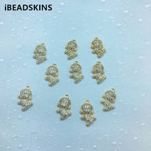 New arrival! 18x10mm 30pcs Copper/Cubic zirconia dog charm for Necklace DIY /Earrings parts,hand Made Earrings Jewelry DIY 2024 - buy cheap